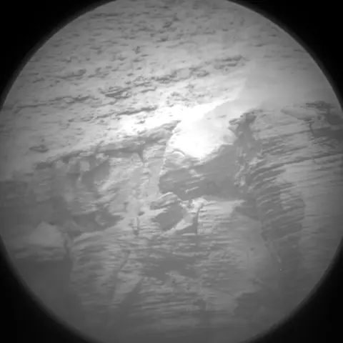 Raw image from Curiosity’s Chemistry & Camera (ChemCam)