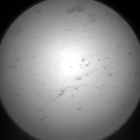 Raw image from Curiosity’s Chemistry & Camera (ChemCam)