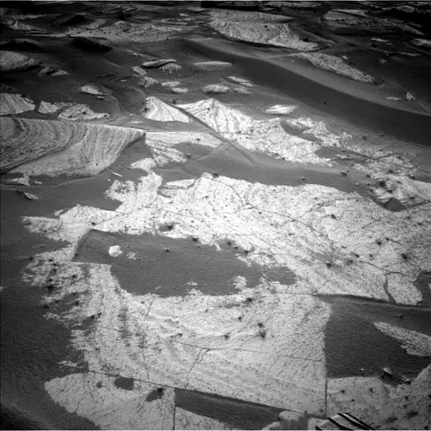 Raw image from Curiosity’s Navigation Camera (Navcam)