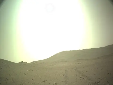 Raw image from Perseverance’s Navigation Camera (Navcam), sol 2,000
